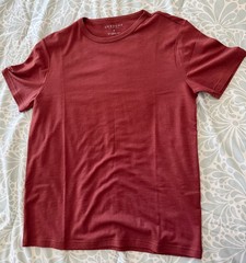 Unbound Merino 100% Superfine Wool T-Shirts Mens Small Lot 2 NWOT Black/ Sedona