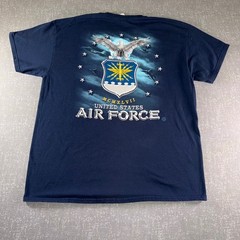 US Air Force USAF Graphic T-Shirt Mens XL Navy Blue MCMXLVII 1947 Eagle Eagle