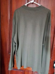 Olive Green Ivy Crew Long Sleeve Shirt Mens XXL Cotton Top