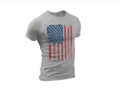Men’s USA Flag American Flag Distressed US Flag Patriotic Shirts For Men
