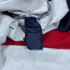Tommy Hilfiger Shirt XTL Navy Red White Colorblock Logo Top Graphic Preppy Tee