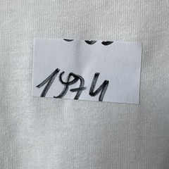 Kappa Banda T-Shirt – White/Black Ringer Tee with Logo Tape Sleeves – XL