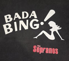 Vintage Y2K 2000 HBO Official The Sopranos Bada Bing Promo T Shirt Size LG Used