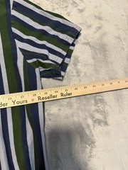 HUF Vertical Stripes Tee Shirt Size M Blue Green