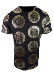 Designer T-Shirt Italian Striped Tropical Floral Tiger Animal Print Men Slim Fit