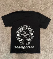 Chrome Hearts Los Angeles Horseshoe Pocket Tee Black Size Medium Made In USA