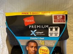Hanes Premium X-temp Men’s T-Shirts Pack Of 4 Tagless Comfort Crew Neck Tees