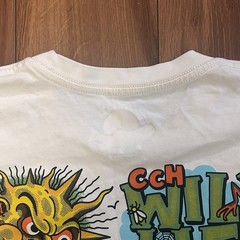Crooked Creek Holler White Wild Life Fish Graphic Men’s Cotton T-Shirt M