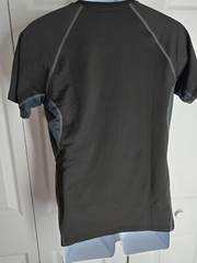 Audoc Junior 2 Pack Compression Shirts Cool Dry Athletic Workout Base Layers