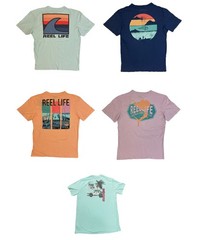 Reel Life Men’s Ocean Washed Short Sleeve Soft Pre-Shrunk Tee
