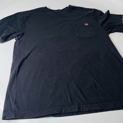 Wrangler Workwear Black Pocket T-Shirt Cotton Knit Crew Neck Short Sleeve L