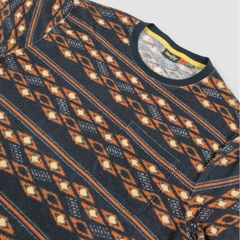 Howler Bros Terry T Mens Medium Lombok Petrol Aztec Southwestern Print Western