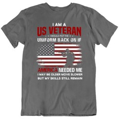 Veteran US Army American Warrior Flag Hero T-Shirt Tee Shirts Mens Gift New