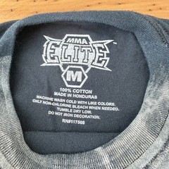 MMA Elite Fallen Angel Reaper Graphic T Shirt Mens M Goth Emo Y2K Skater Black
