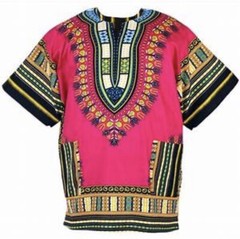 #1 Best Quality Unisex African Bright Dashiki 100%Cotton Shirt Variety Colors.