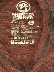 AMERICAN FIGHTER Men’s L/S T-Shirt Men’s XL Designed for Buckle Athletic Biker