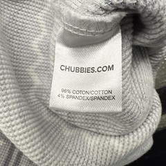 Chubbies Men’s Large Lounge Wear Waffle Knit Pineapple Snowflake Gray Thermal