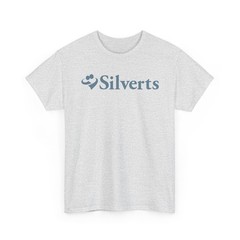 Silverts T-Shirt Blue Senior Care Adaptive Clothing Brand Logo Tee