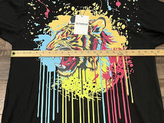 Victorious Shirt Black Colorful Tiger Casual Streetwear Modern Mens XL NWT Tiger