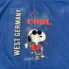Vintage 70s Snoopy Joe Cool West Germany Ringer T-Shirt Jersey Artex XL Schulz