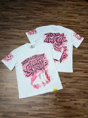 THAT’S A AWFUL LOT OF COUGH SYRUP Tshirt White & Black S-M-L-XL