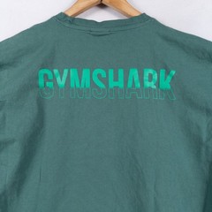 Gymshark T-Shirt Adult Medium Green Graphic Logo Short Sleeve Cotton Gym Workout