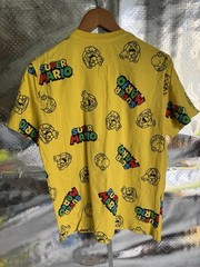 Nintendo Men’s Yellow Super Mario Mario Yoshi Graphic Crew Neck Tee Size L