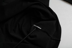 DOLCE & GABBANA T-shirt Black Logo Embossed Cotton Crew Neck IT46/US36/S 750usd