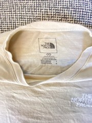 The North Face Men’s Cotton Knit Graphic Logo Crewneck T-Shirt White Size L