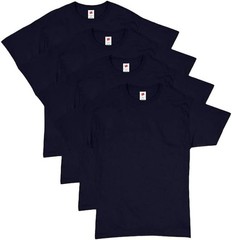 Hanes Men Crew neck T-Shirt 4-Pack ComfortSoft 100% Cotton Heavyweight Tee Plain