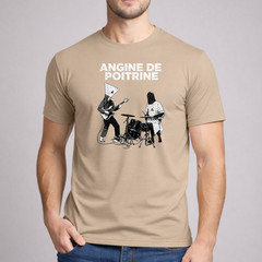 Music Shirt Funny Sarcastic Angine De Poitrine Live Art Graphic Men Boys Kids