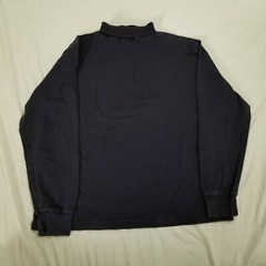 Vintage 90s Polo Ralph Lauren Turtleneck T Shirt Navy Blue Red Pony Logo Large