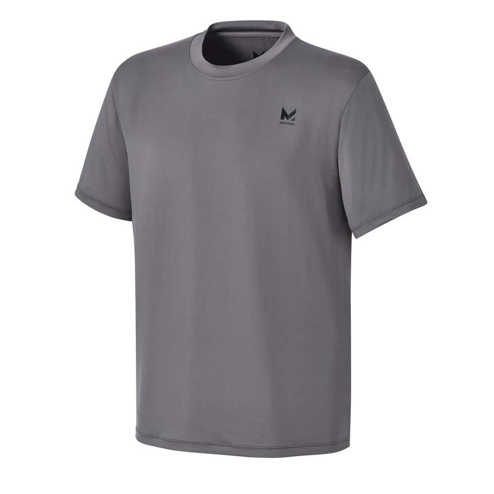 Mission Unisex Short Sleeve Performance Shirt Charcoal-Large
