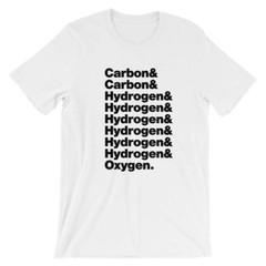 Alcohol T-Shirt. Black, White, Gray or Red Soft Cotton Tee.