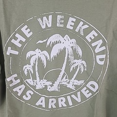 NWT Chubbies The Relaxer ‘The Weekend Has Arrived’ Long Sleeve Olive Green Sz S
