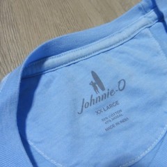 JOHNNIE O Mens 2XL XXL T SHIRT BRENNAN 2.0 MALIBLU BLUE LONGSLEEVE GOLF SURF TEE