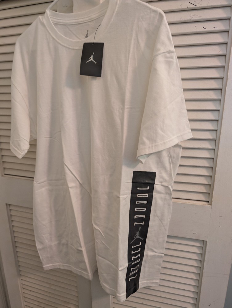 Vintage Air Jordan Jumpman Men’s White Logo Short Sleeve Crew Neck T-Shirt XL