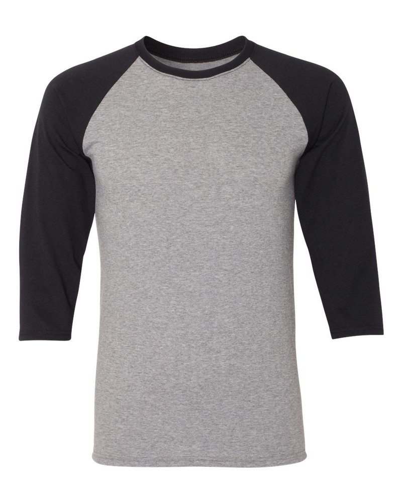 JERZEES 601RR Unisex Triblend Three-Quarter Raglan Baseball T-Shirt