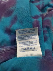New Tie Dye Men’s T-Shirt Blue Purple Adult Large Multicolor Summer Spider