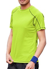 Men Swim Shirt Short Sleeve Uv Shirt Athletic Quick Dry Tshirt Tee New