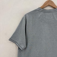 Denim & Flower Shirt Mens Large Gray Viscose Blend Pocket Casual Crewneck Tee