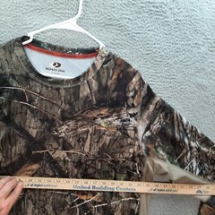 Mossy Oak Shirt Adult XL Camouflage Scent Control Performance Stretch Camo Mens