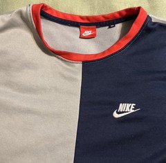 vintage 1980s “NIKE” T-SHIRT MEN’S M medium STRETCH MULTI-COLOR S/S very rare