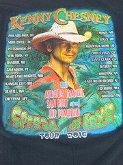 Kenny Chesney Spread the Love Tour 2016 T Shirt Size S #980***