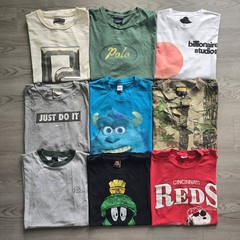 60 Piece Vintage T Shirt Wholesale Bundle Lot Graphic Tees 80s 90s Y2K