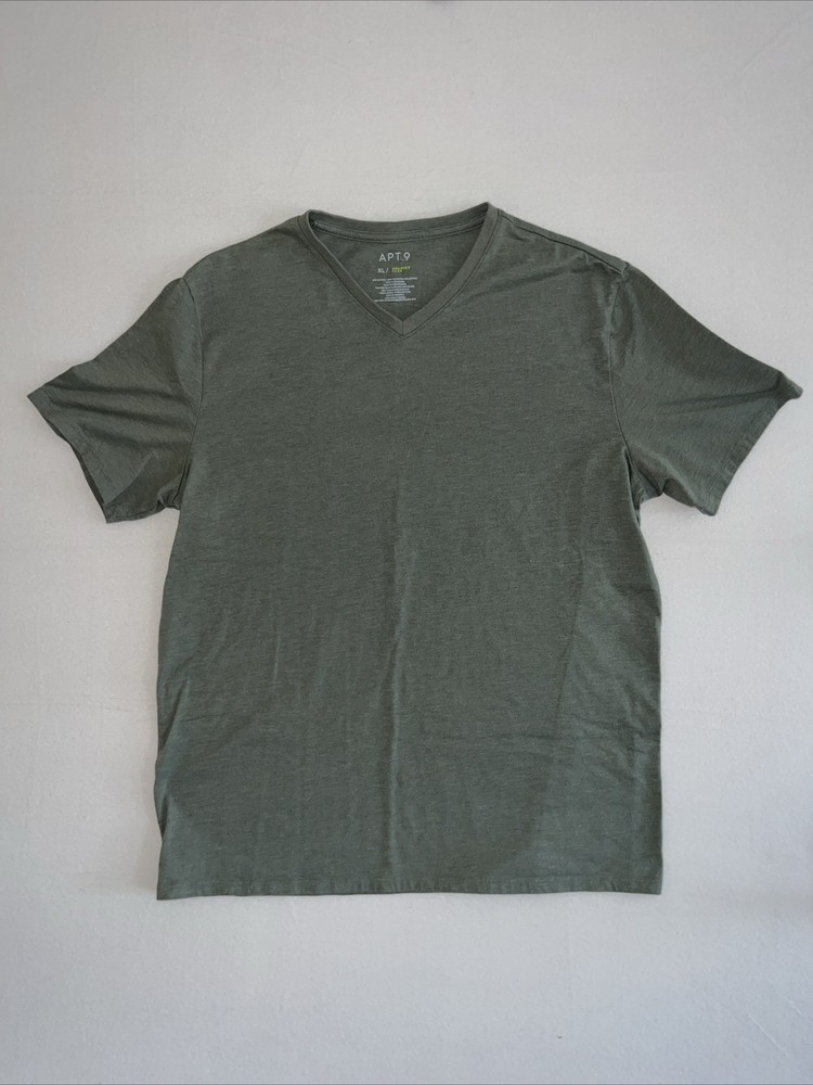 Mens Apt 9 Premier Flex T-Shirt V Neck Size XL NWT