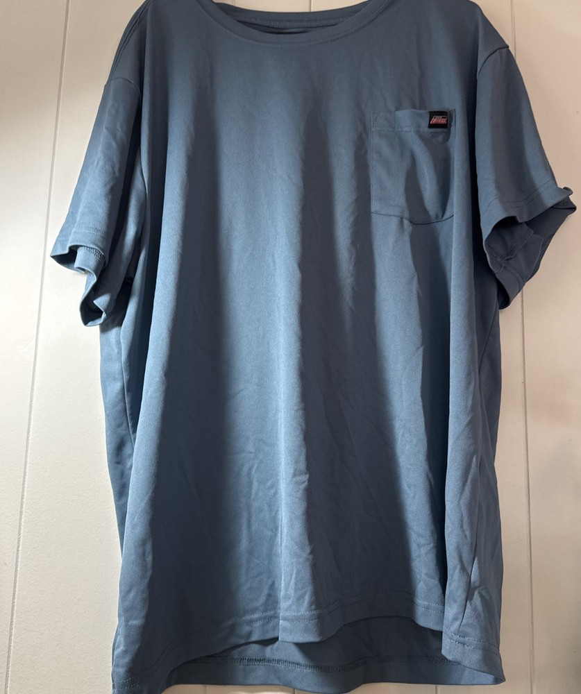 Dickies’ Performance Men’s T-Shirt Short Sleeve, 3XL Relaxed Fit Blue XX