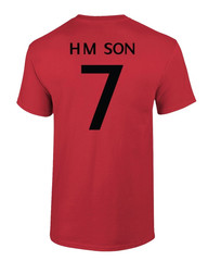 South Korea Soccer #7 Heung-Min Son World Football Adult and Youth T-Shirt Tee