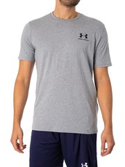 Under Armour Men’s Sportstyle Left Chest T-Shirt, Grey