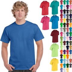 Gildan 3-PACK Men’s Heavy Cotton T-Shirt (Pack of 3) Bulk Lot Solid Blank 5000
